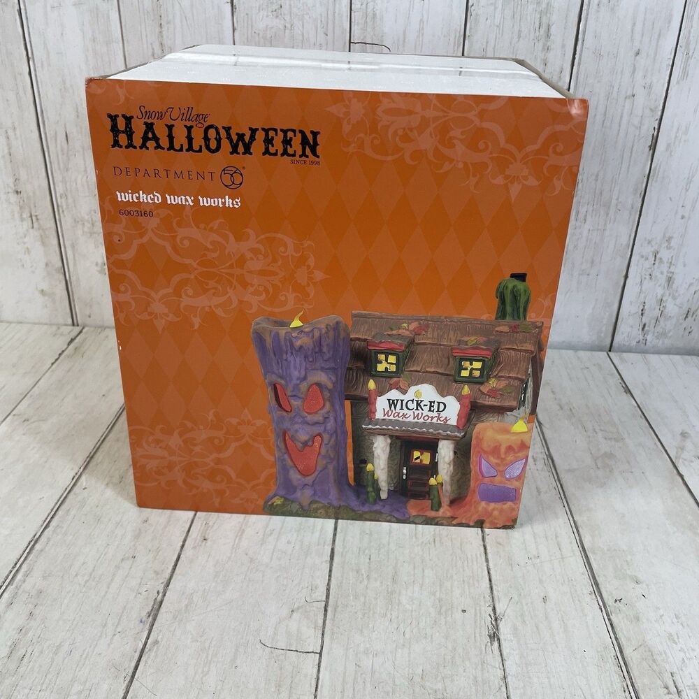 Dept 56 Halloween WICKED WAX WORKS 2019 -  Brand New!